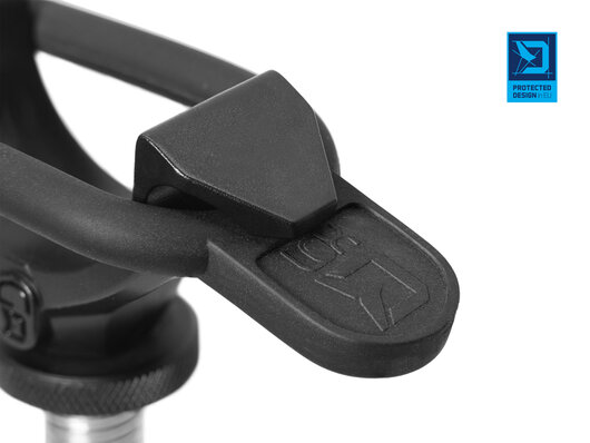 Držiak prúta s poistkou delphin lox / 1x držiak +2x gumička  - 101006077_4